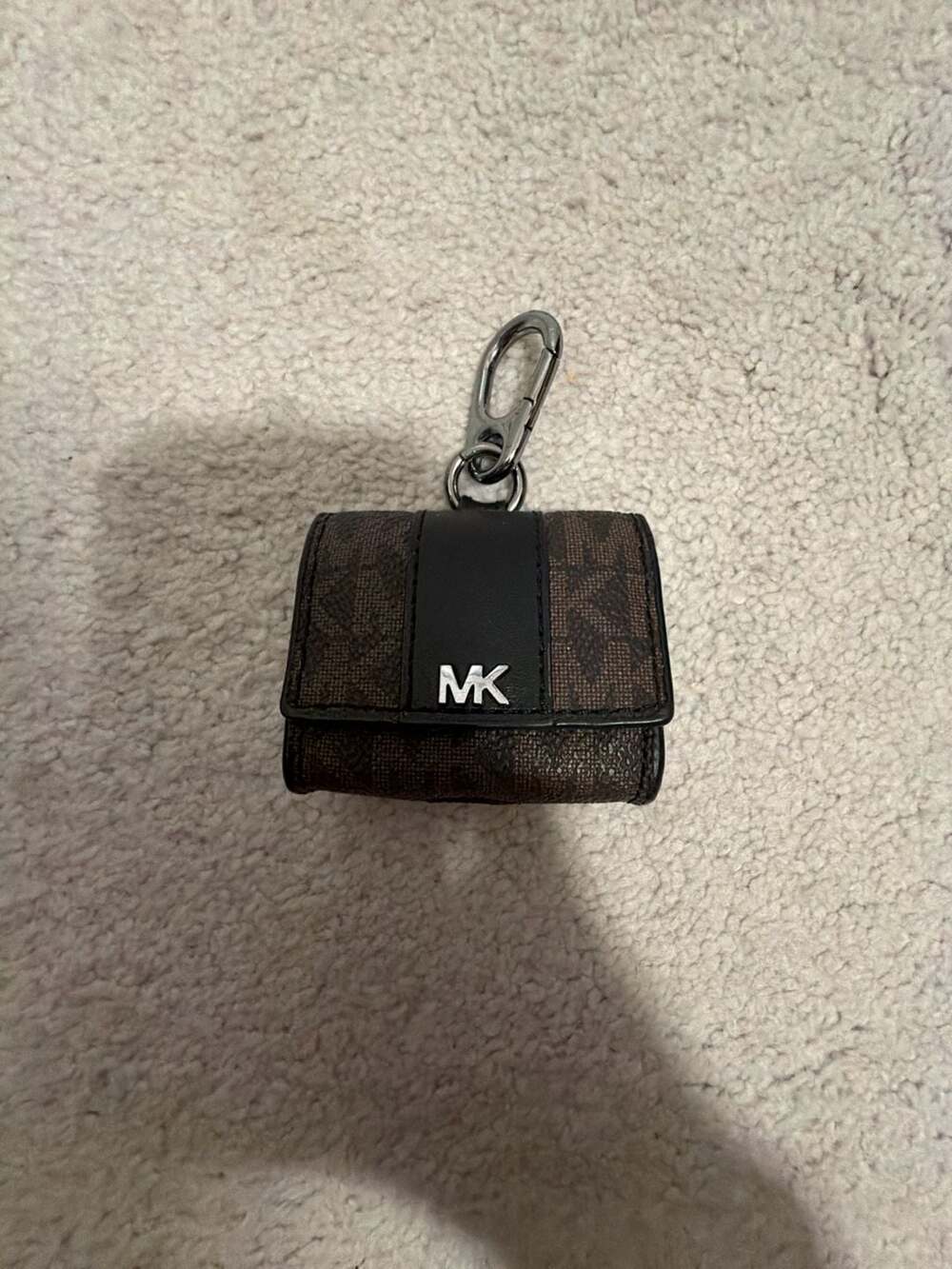 Michael Kors Logo Clip Case for Apple AirPods Pro Hemp Brown